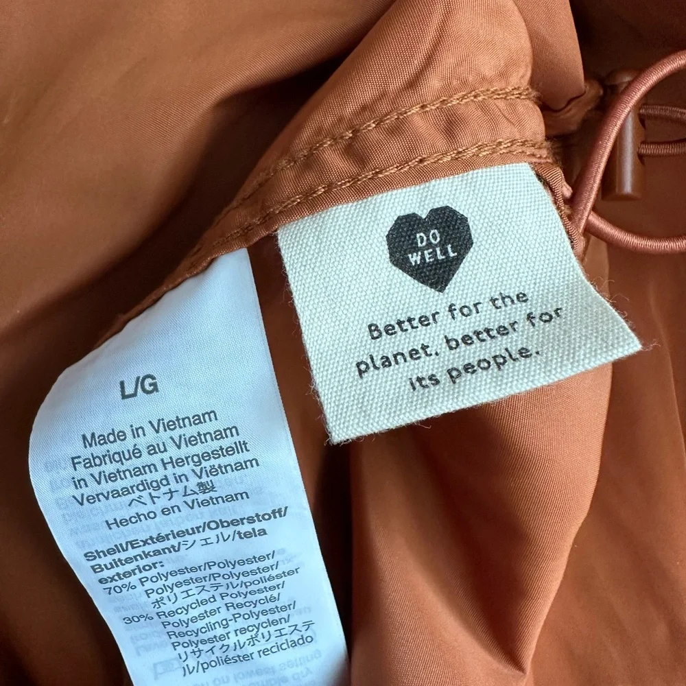 Madewell Raincheck Packable Raincoat size large - Picture 11 of 13